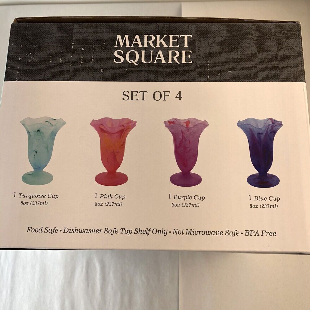 Set of 4 🍦🍧🧃ICE CREAM MARGARITA JUICE cone dessert - Picture 4 of 4